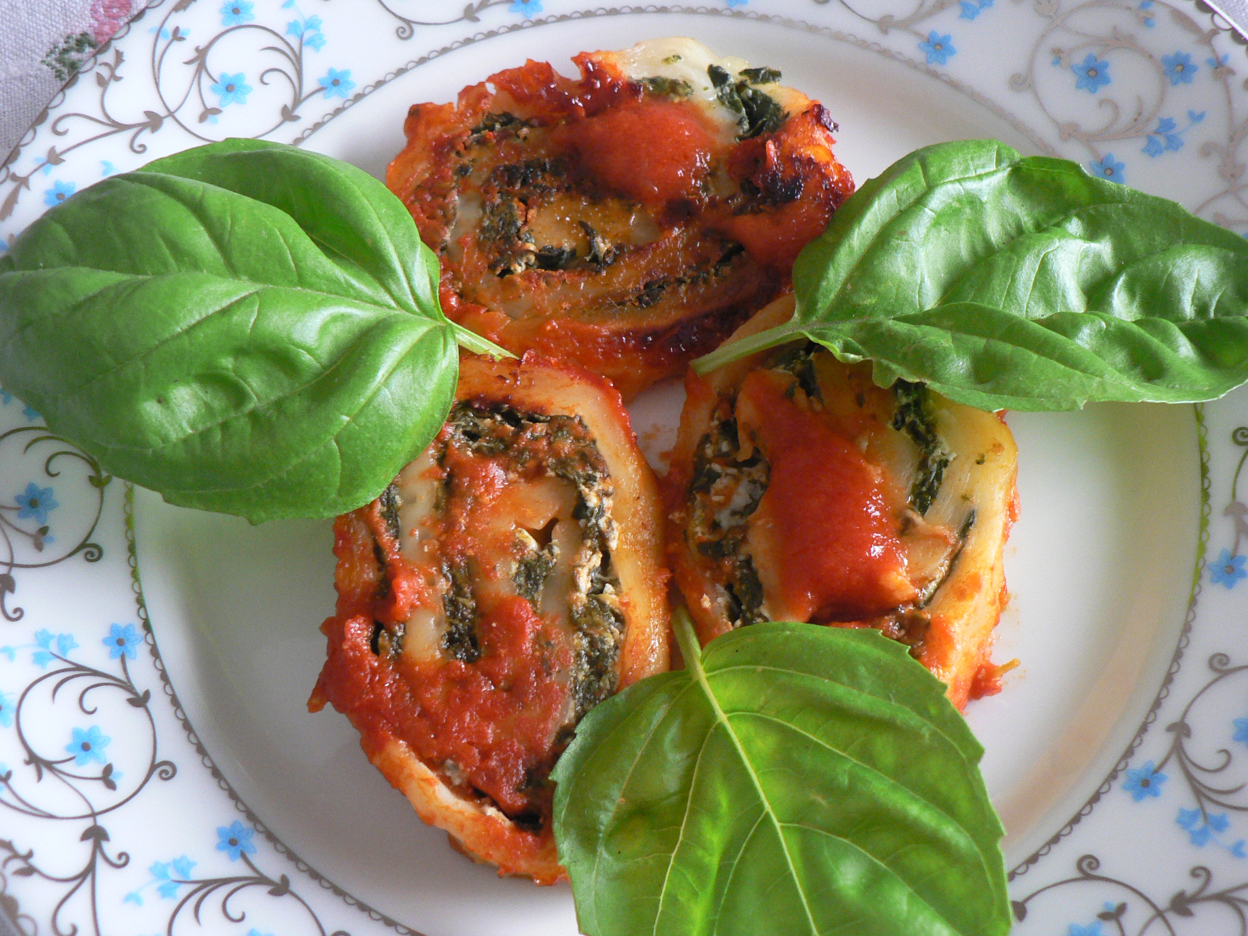 Rotolo di sfoglia ricotta e spinaci
