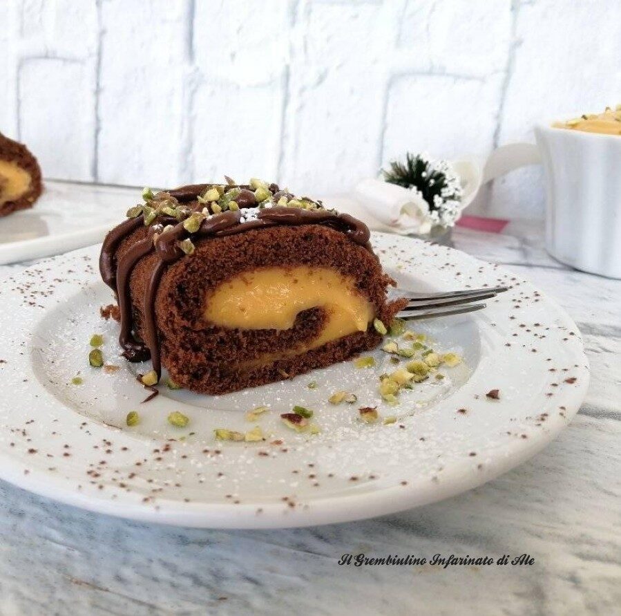 Rotolo dolce alla crema di zucca