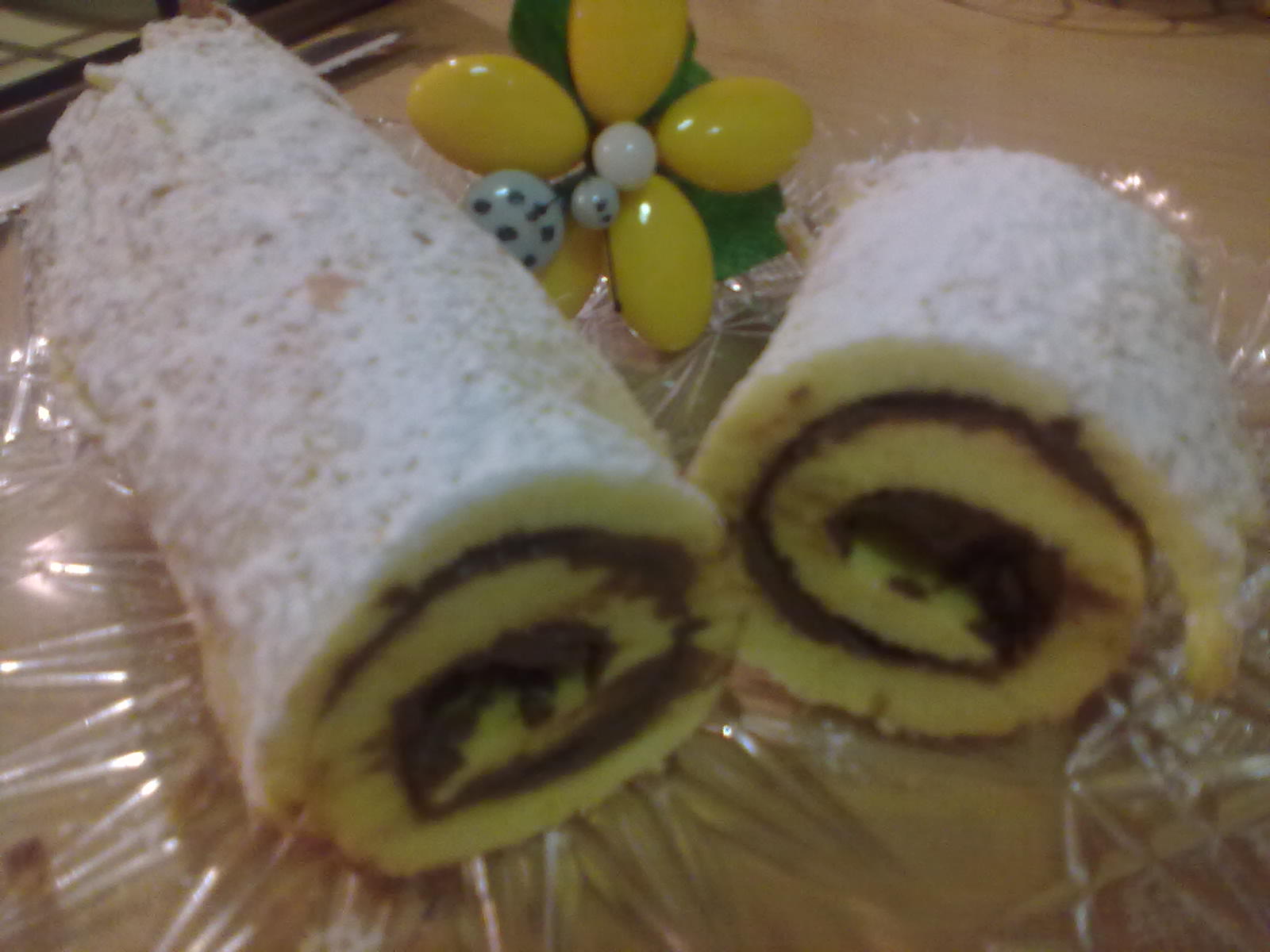 Rotolo farcito al cacao…con pasta biscuit