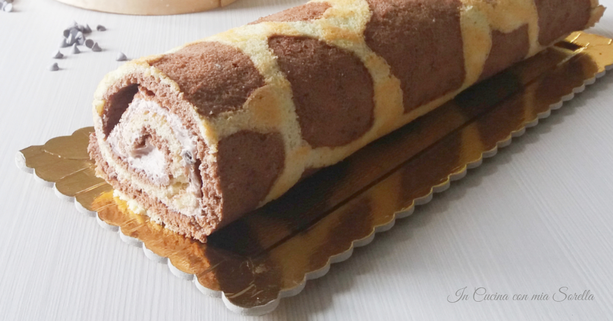 Rotolo Giraffa con mousse alla nutella