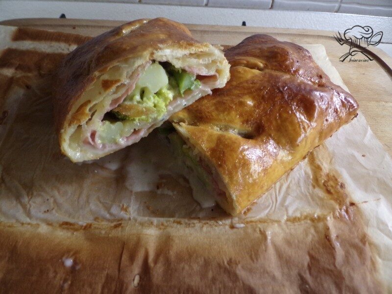 Rotolo prosciutto cotto e broccoli
