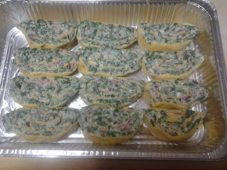 Rotolo ricotta spinaci e prosciutto cotto