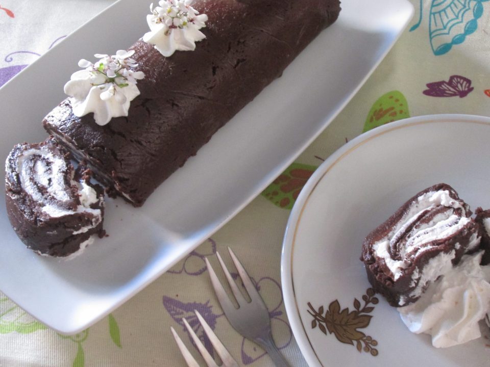 Rotolo senza cottura panna e nutella