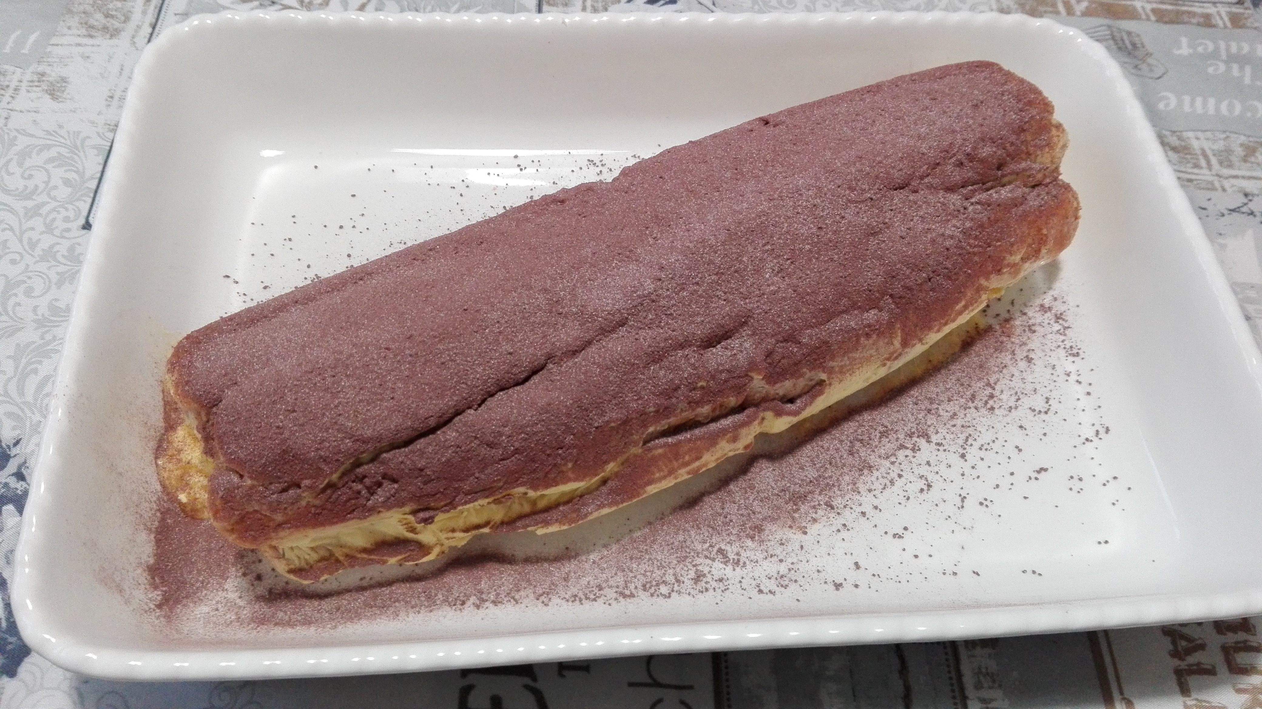 Rotolo tiramisù con ricotta