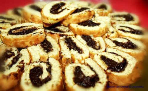 Rotolo veloce con crema al cioccolato