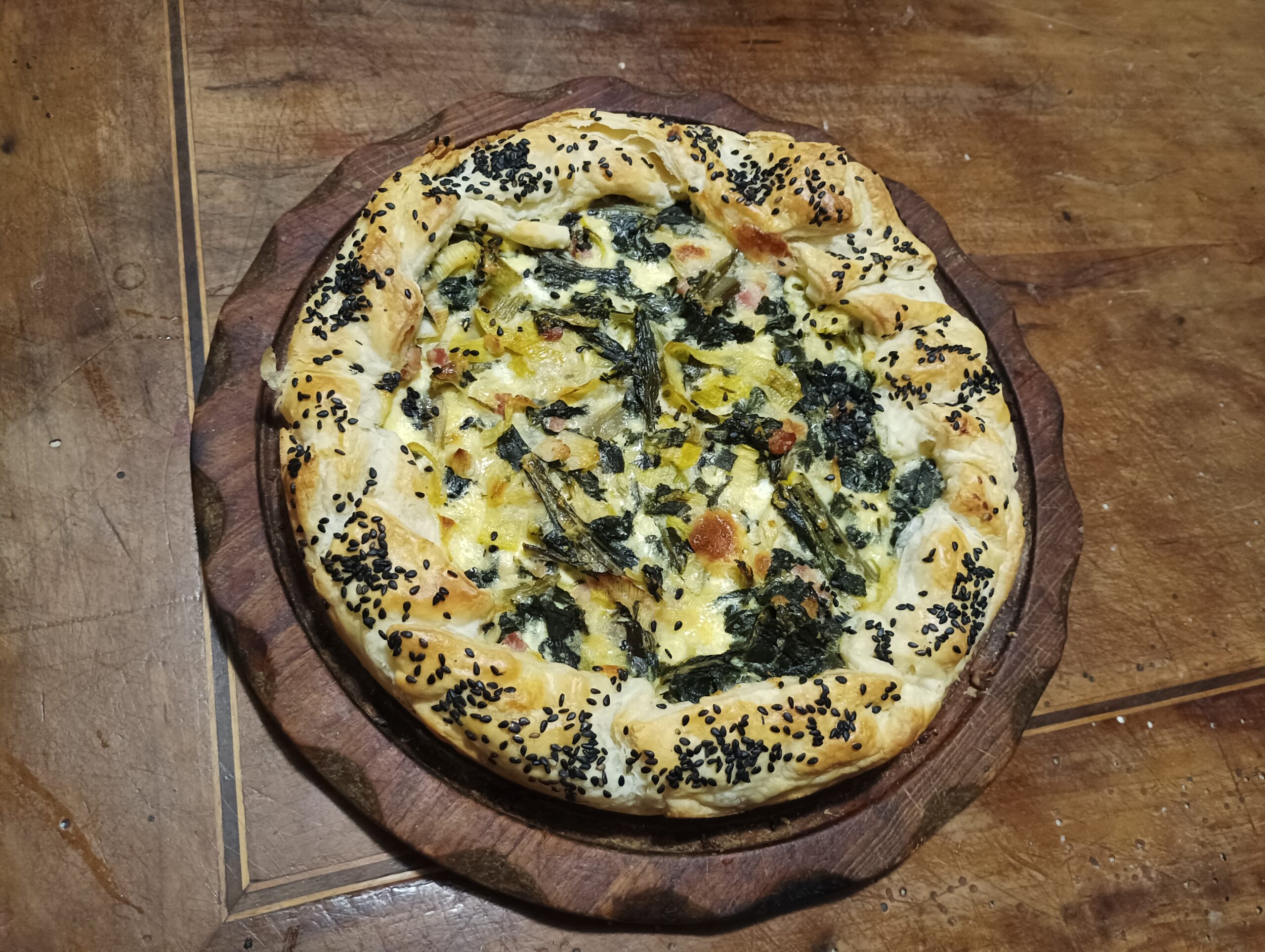 Rustico salato con bietola e porri