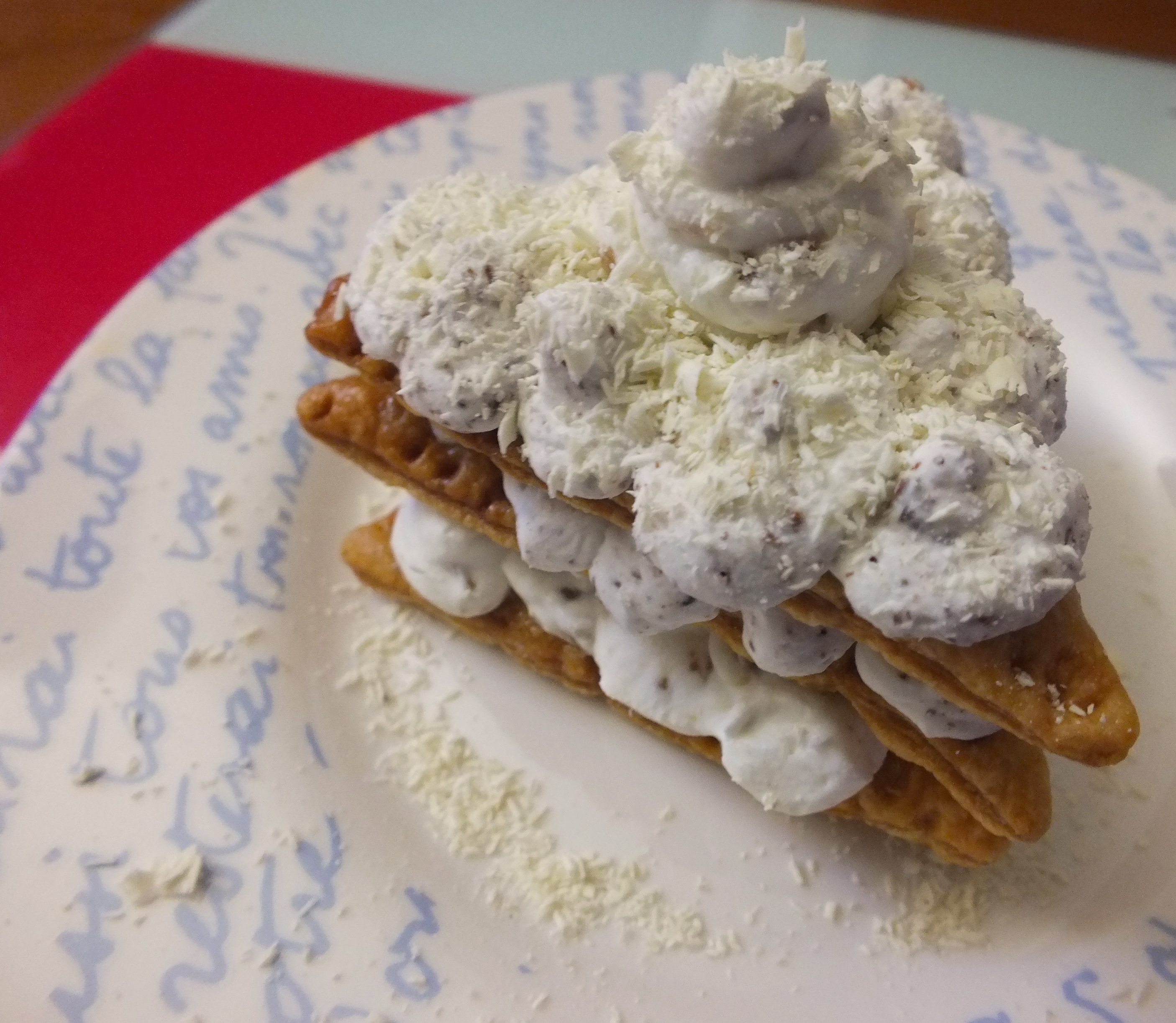 S.valentino menù rock: millefoglie alla panna