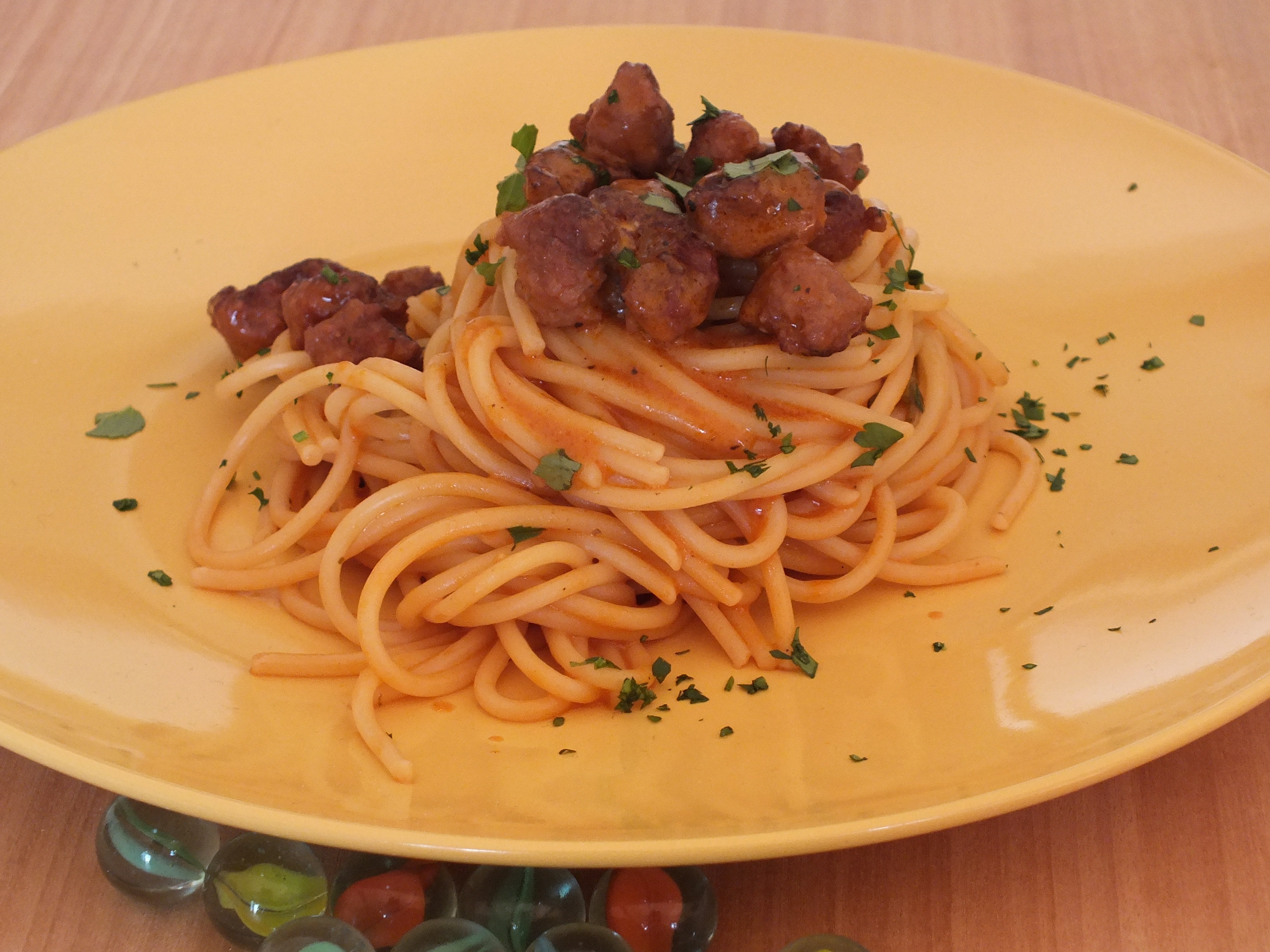 S.valentino shock menù: il quinto quarto –  spaghetti con frattaglie e crema di pecorino