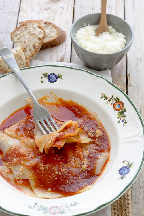 Sagne a pezzi…la pasta fatta in casa dai miei nonni