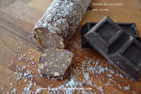 Salame al cioccolato con ricotta