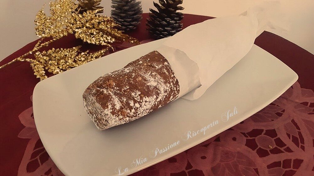 Salame al cioccolato di natale