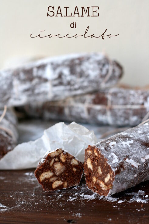 Salame di cioccolata senza uova