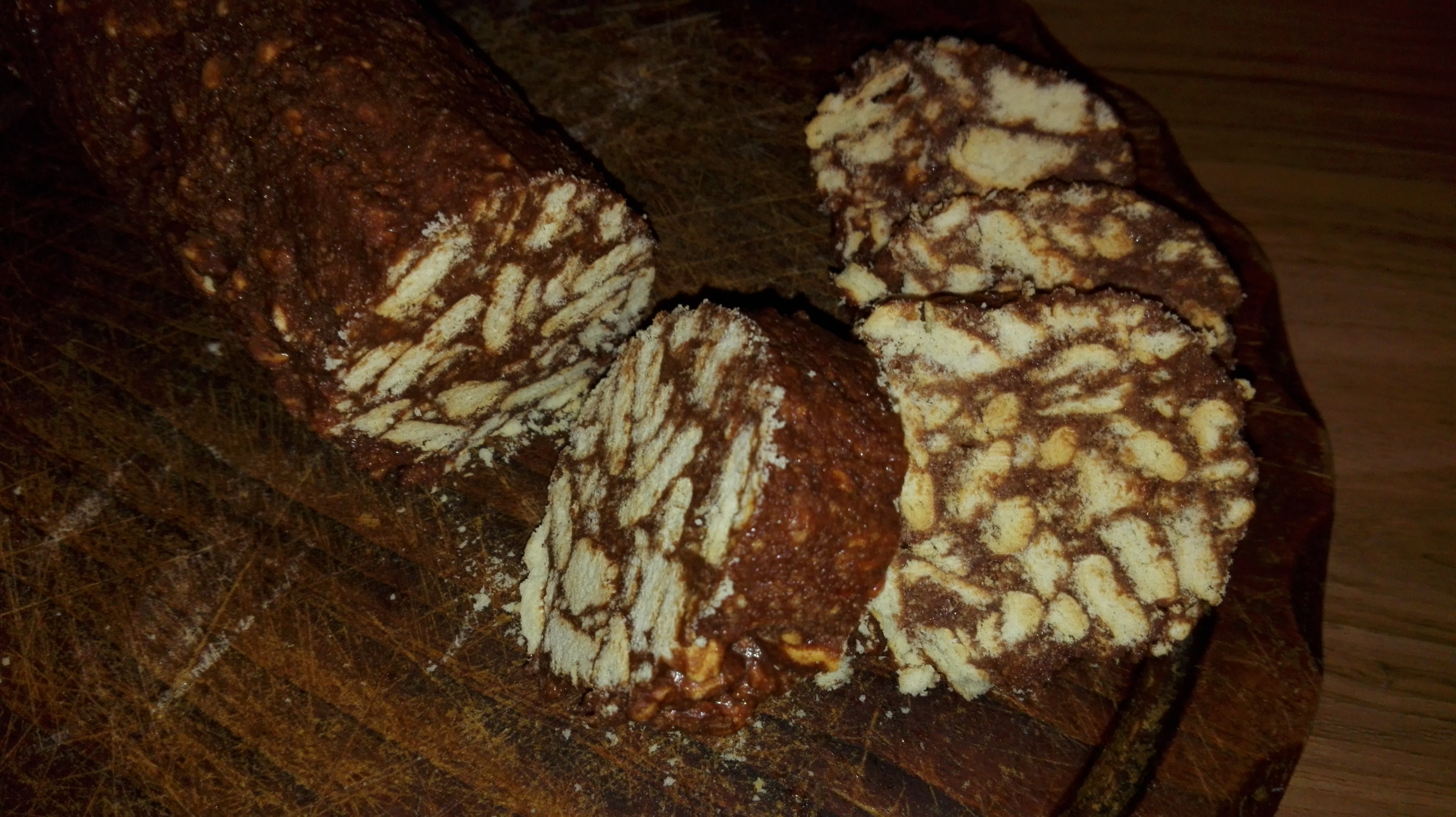 Salame di cioccolato, al latte