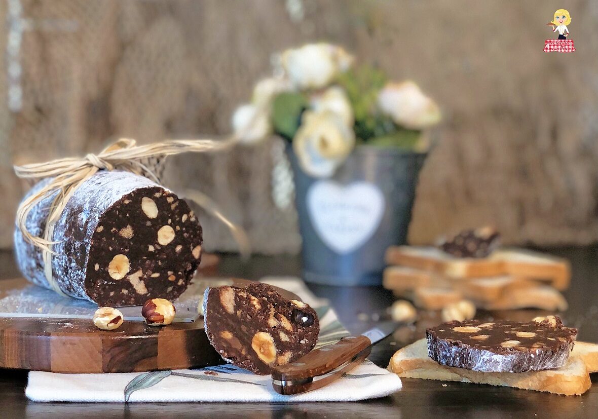 Salame di cioccolato con pandoro