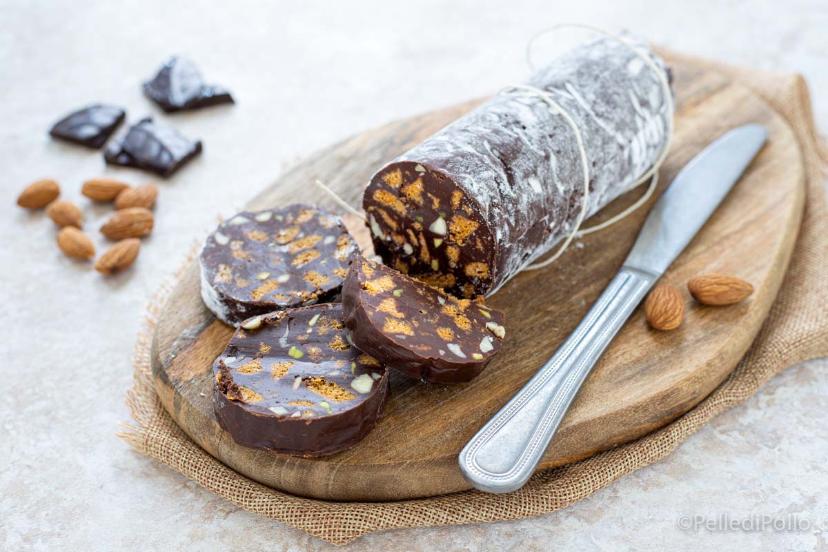 Salame di cioccolato senza uova