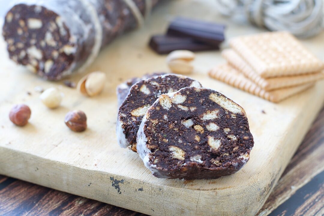 Salame di cioccolato senza uova