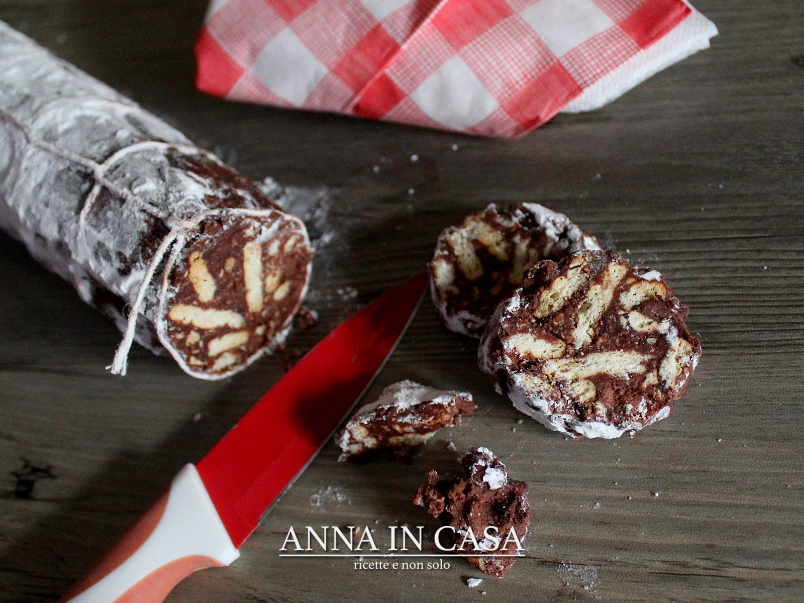 Salame dolce al cioccolato Annaincasa
