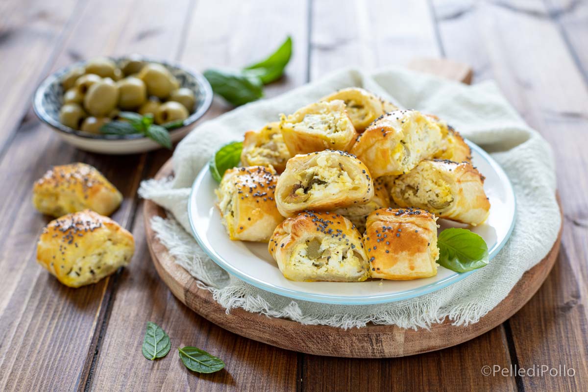 Salatini veloci con feta e olive