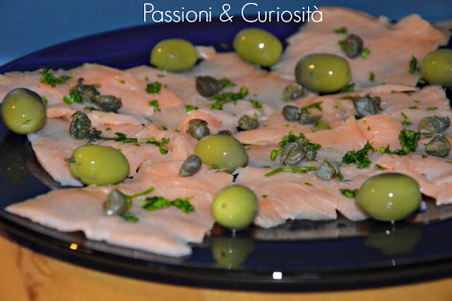 Salmone affumicato condito