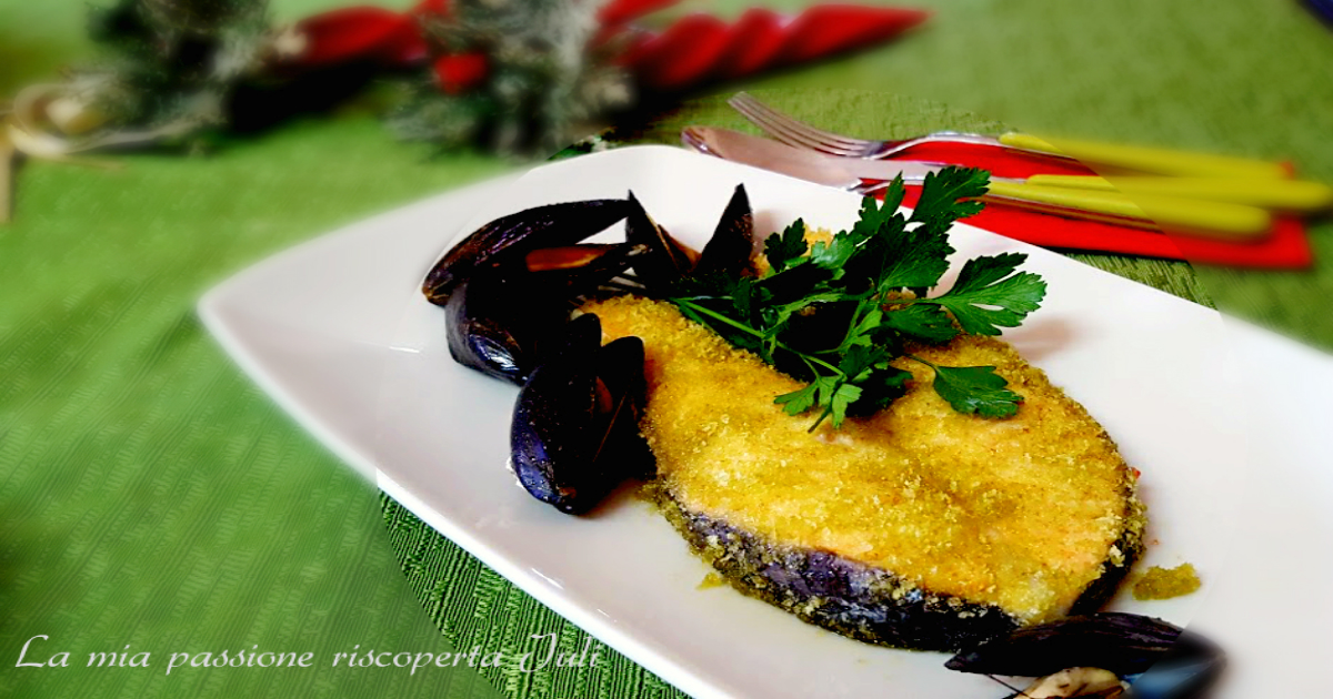 Salmone al forno impanato