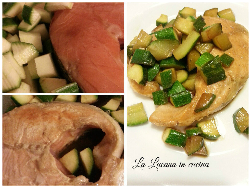 Salmone alla soia con zucchine