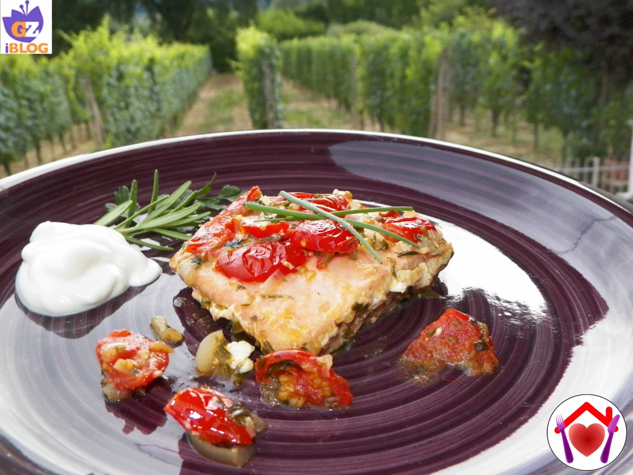 Salmone con pomodorini