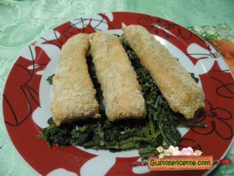 Salmone impanato in friggitrice ad aria