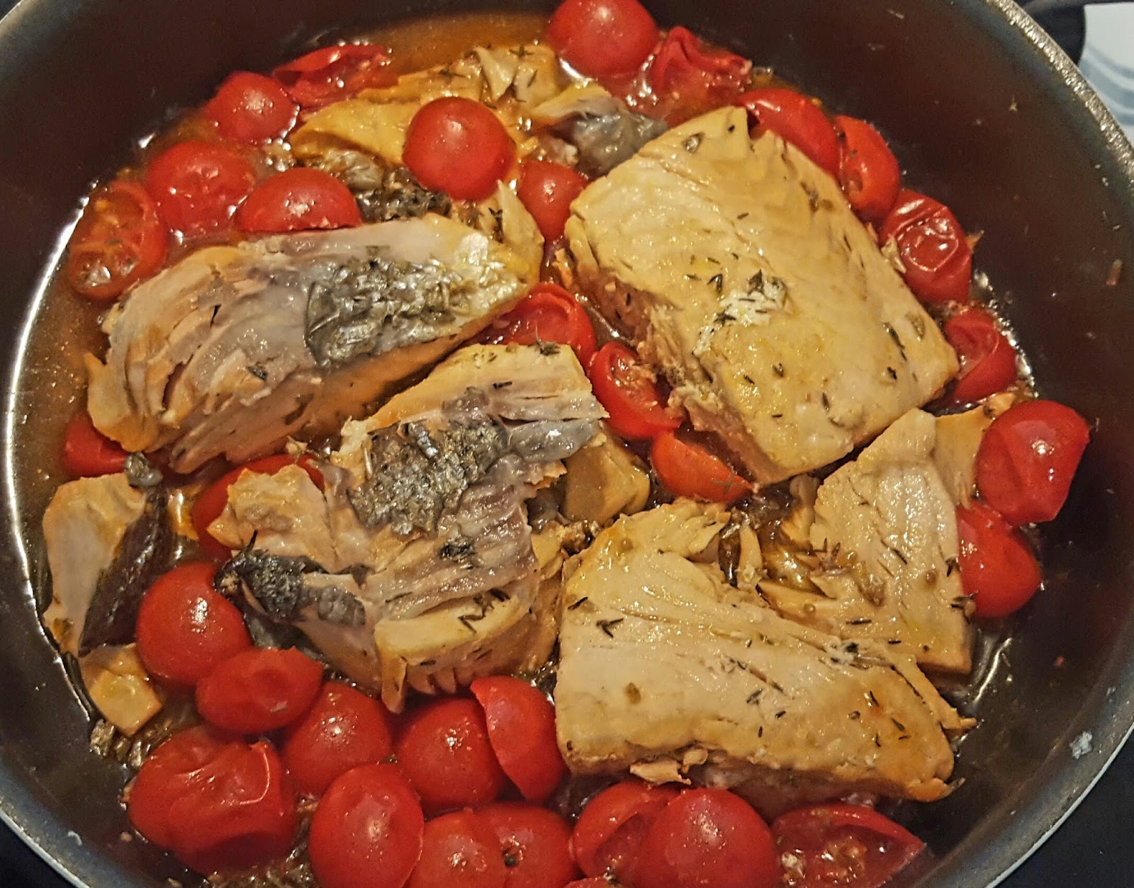 Salmone in casseruola alla birra