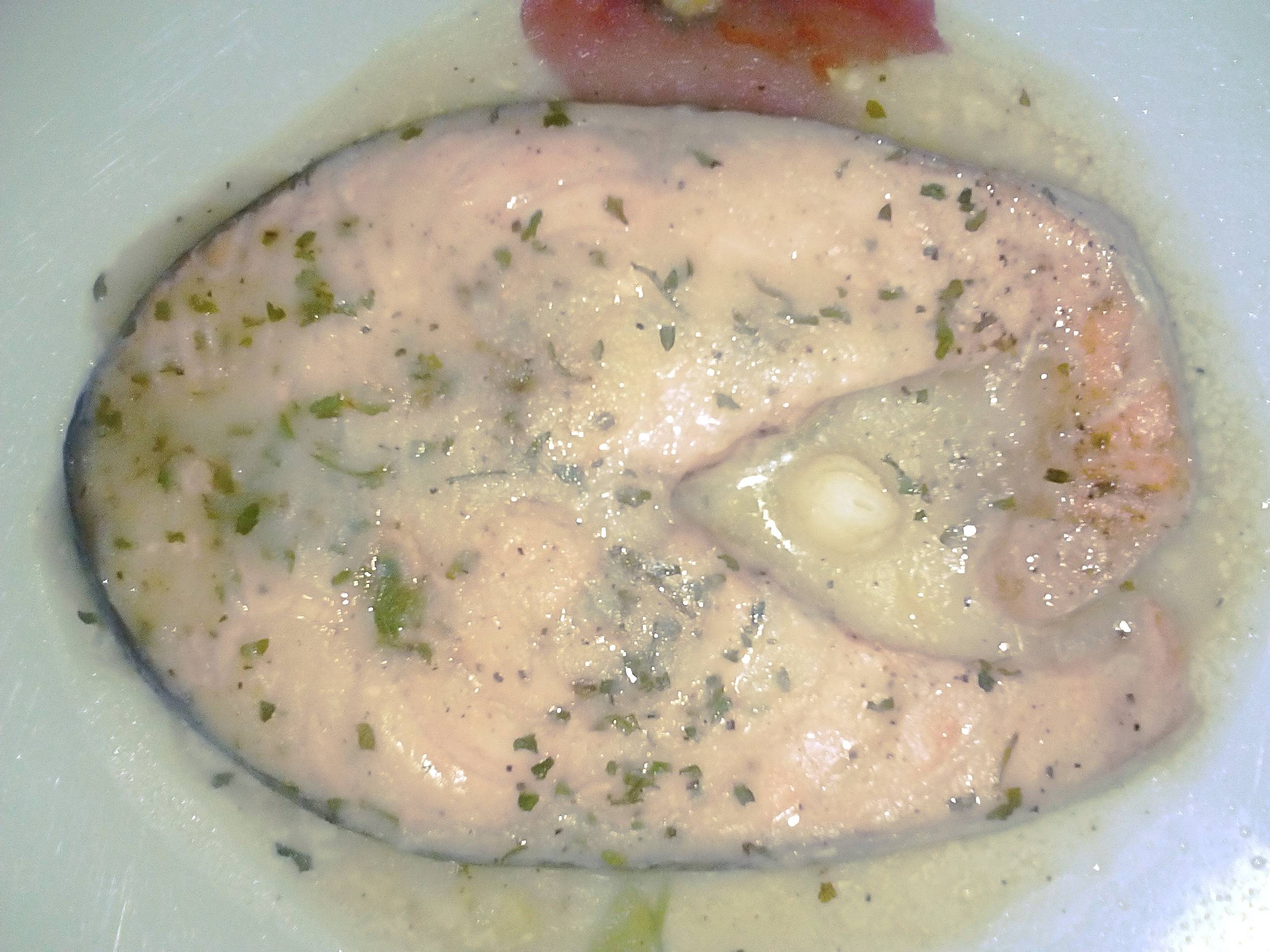 Salmone in salsa al limone al microonde