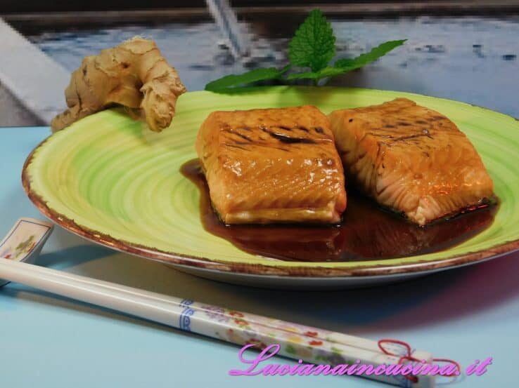 Salmone in salsa teriyaki