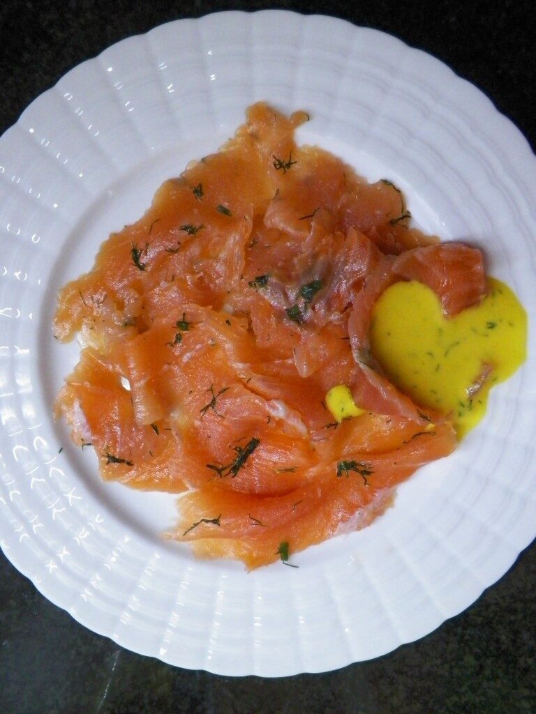 Salmone marinato all’aneto