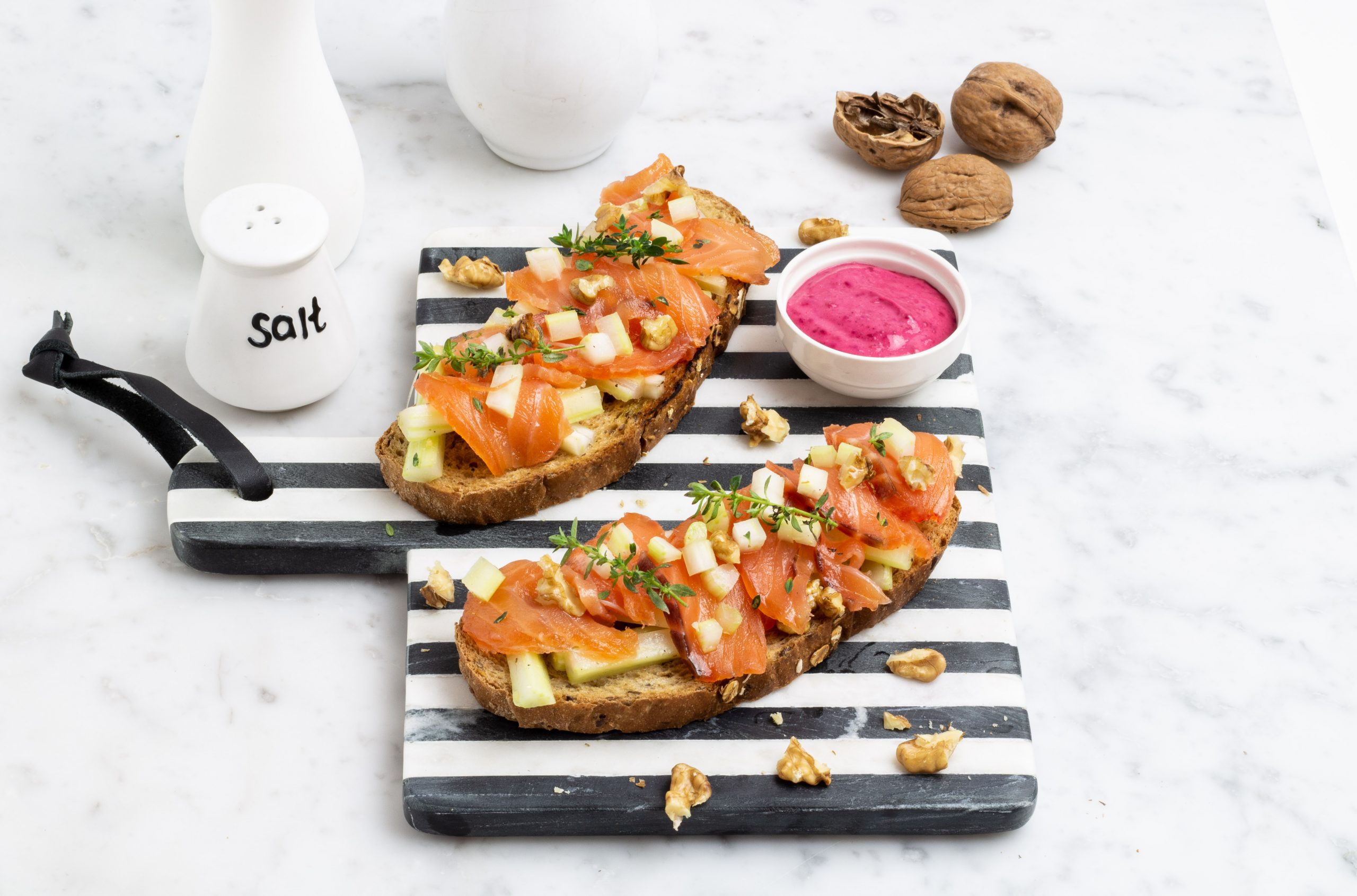 Salmone norvegese marinato a secco