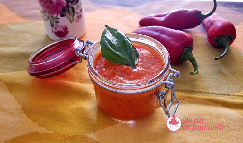 Salsa ai peperoni light con bimby