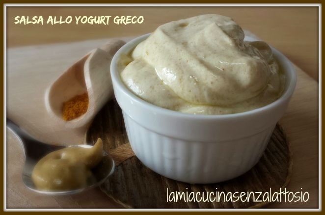 Salsa allo yogurt greco senza lattosio