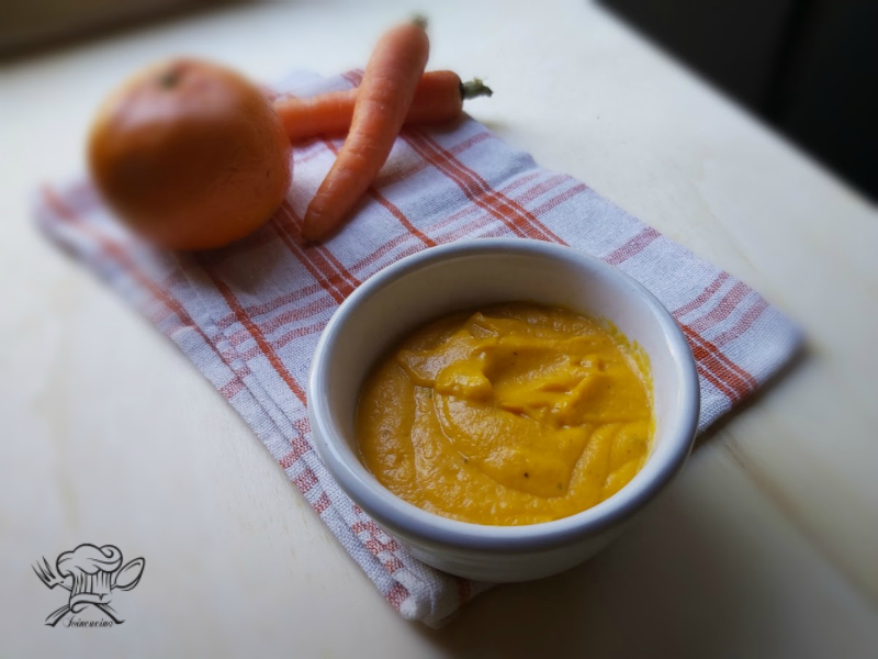 Salsa arancione alla carota e arancia