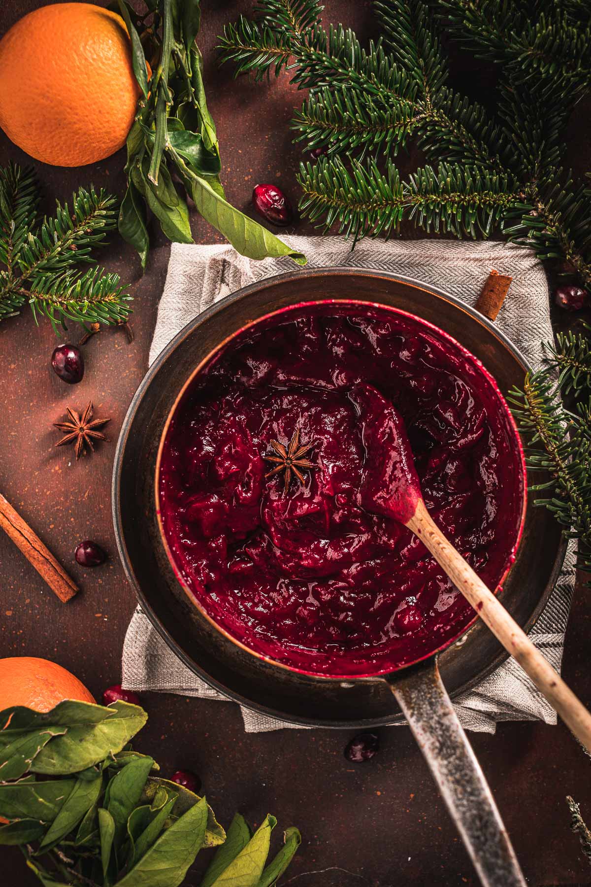 Salsa di mirtilli rossi | maple cranberry sauce recipe