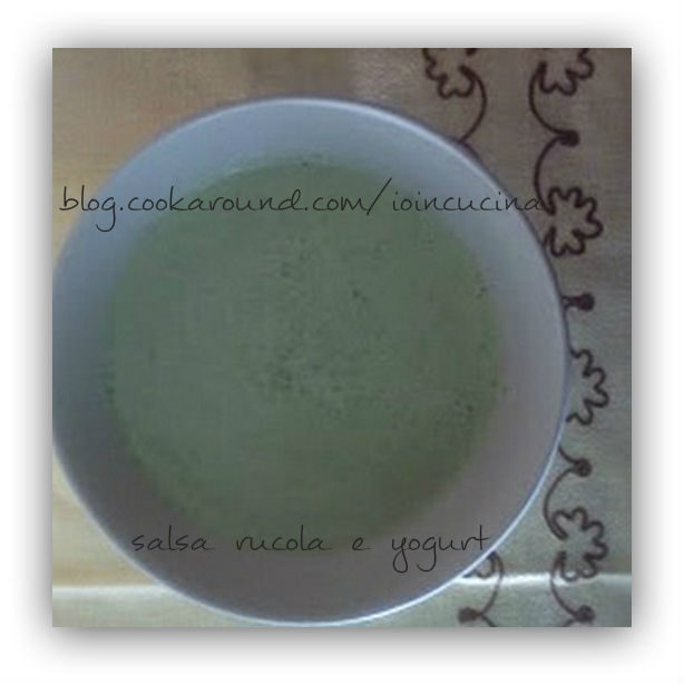 salsa rucola e yogurt