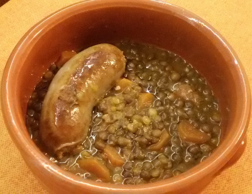 Salsicce e lenticchie