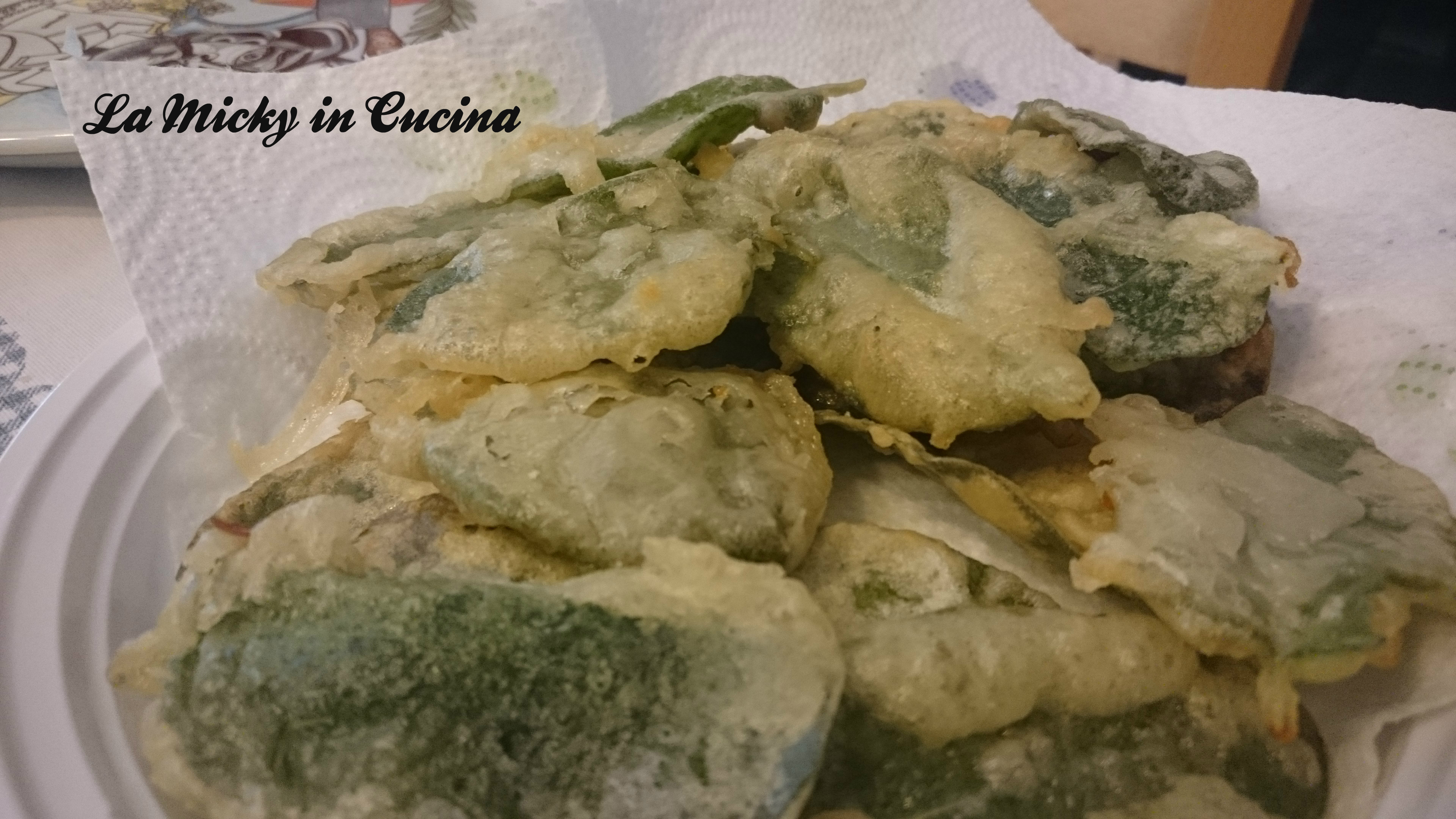 Salvia fritta in pastella senza uova