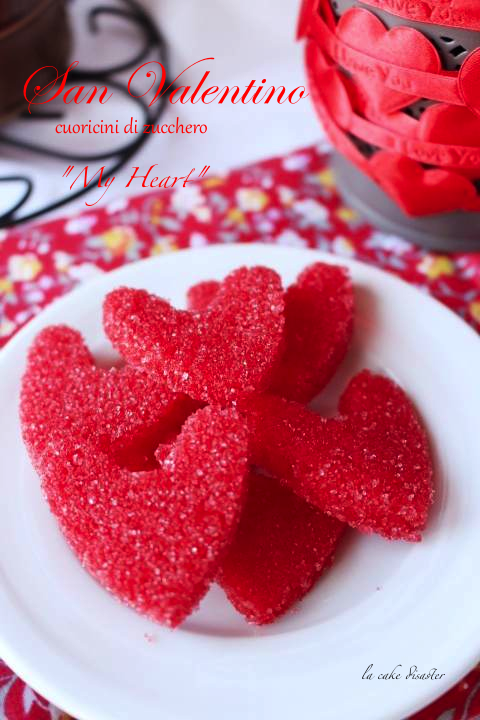 San valentino…cuoricini di zucchero colorati