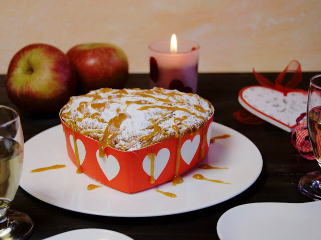 San valentino: torta di mele al caramello salato