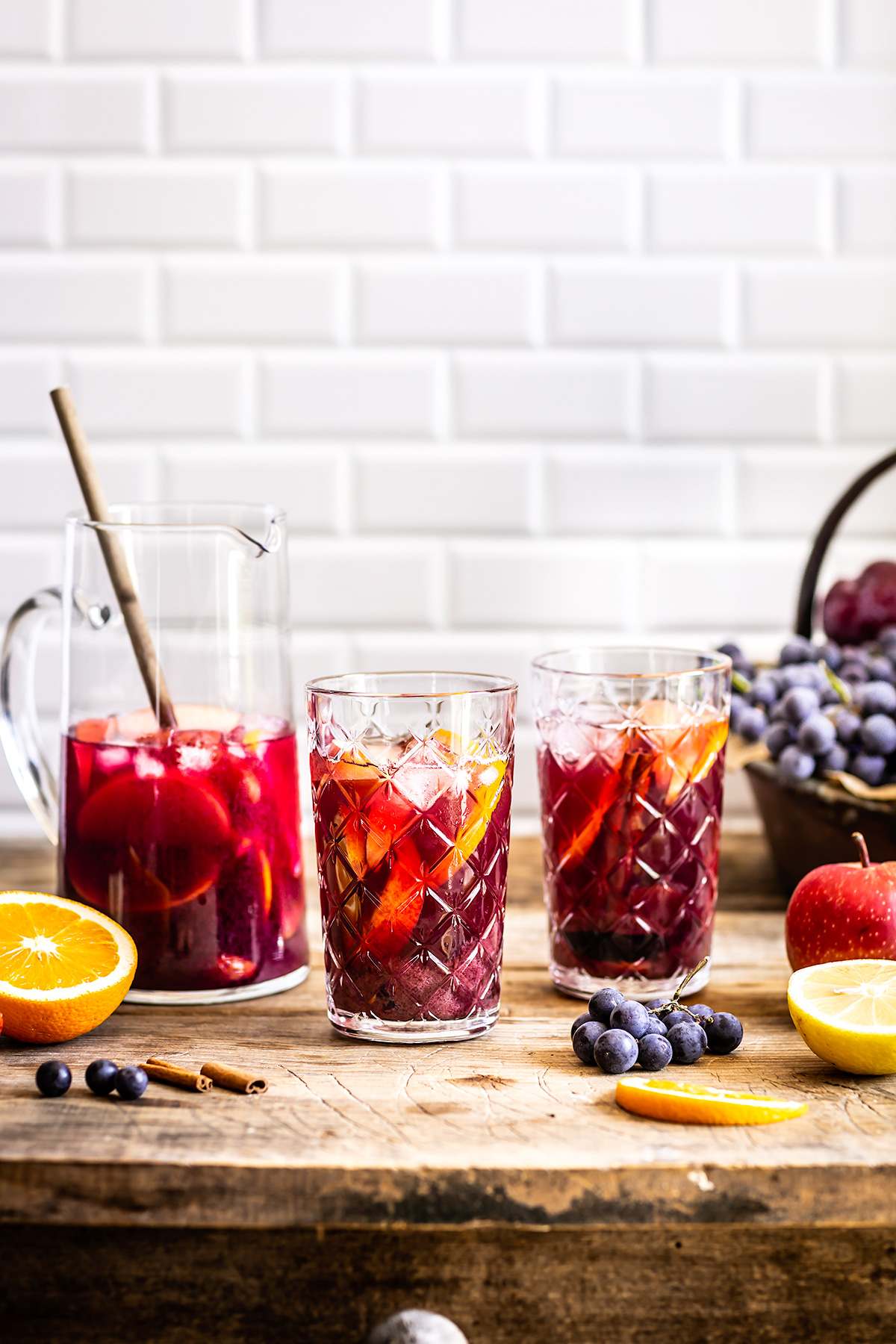 Sangria analcolica al kombucha