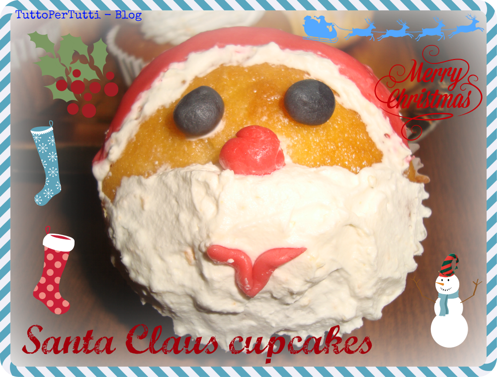 Santa claus cupcakes – speciale natale