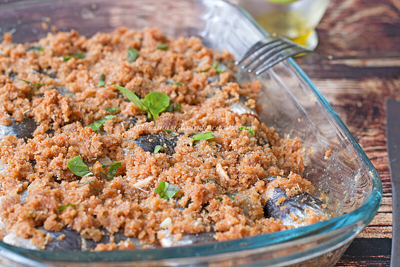 Sarde ripiene al forno