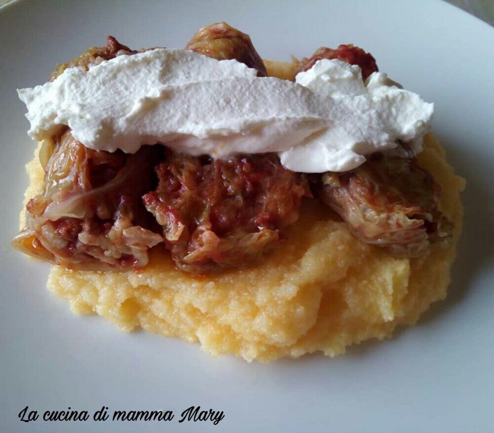 Sarmale rumeni – involtini di verza riso e carne