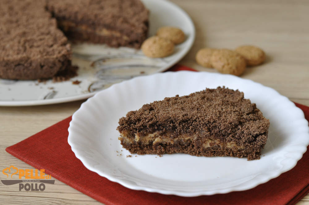 Sbriciolata al cacao con ricotta e amaretti