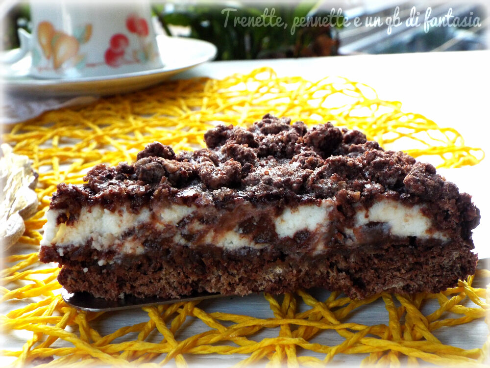 Sbriciolata al caffè ricotta e cioccolato
