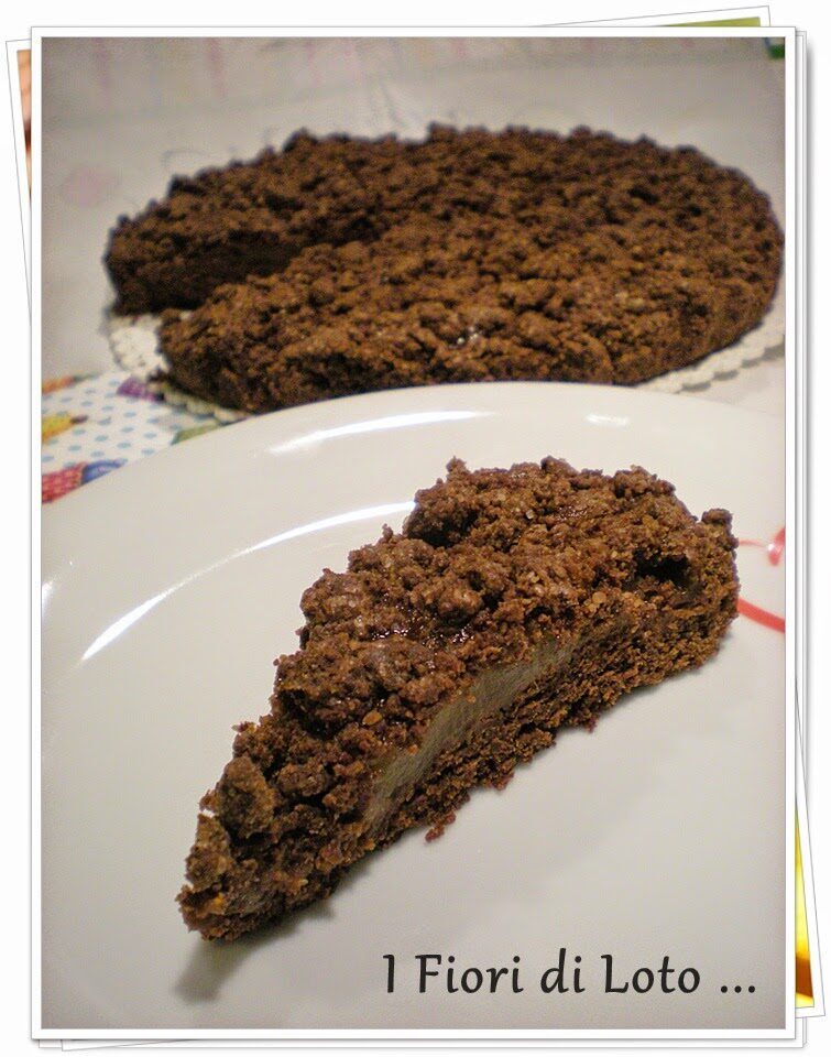 Sbriciolata al cioccolato con la marmellata