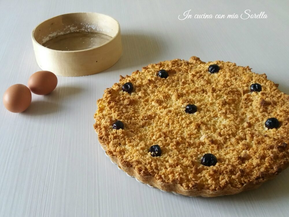 Sbriciolata alla crema e amarene