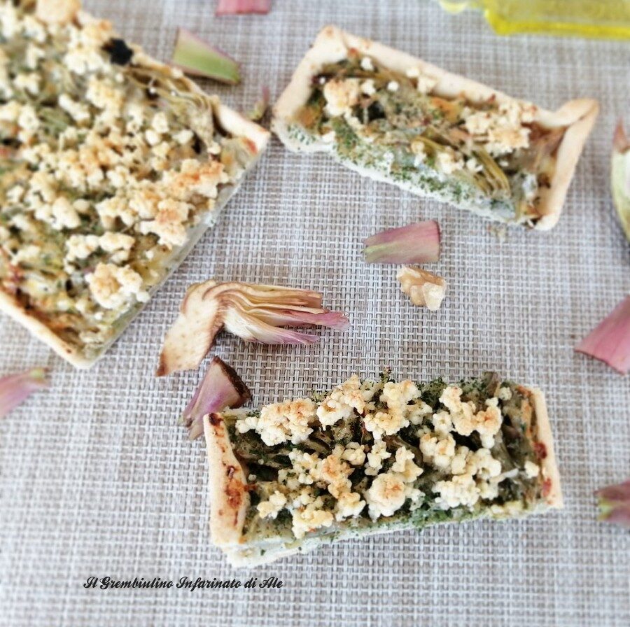 Sbriciolata carciofi e ricotta